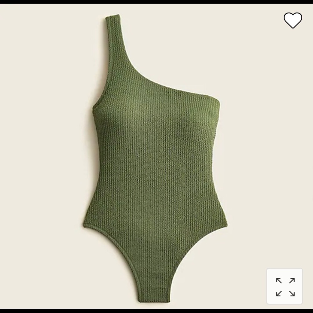NWT JCrew Textured one-shoulder one-piece - General Surplus, Size 24